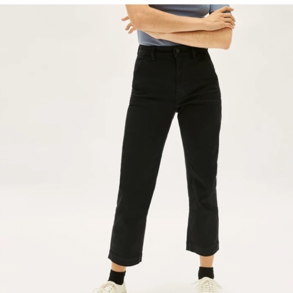 BUNDLE OF TWO EVERLANE STRAIGHT LEG CROP PANTS - Picture 1 of 4